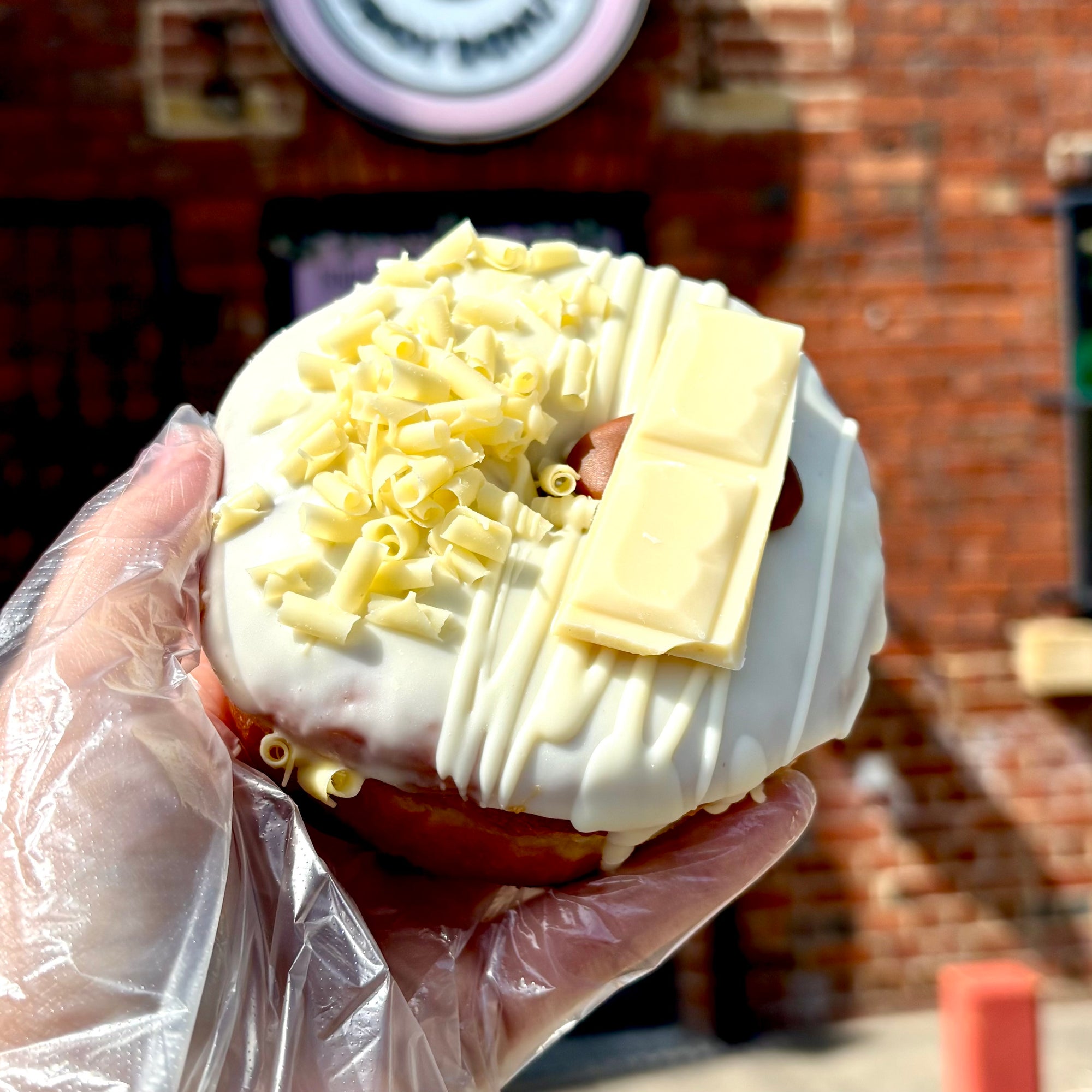 Milkybar Filled Donut (Vegetarian)